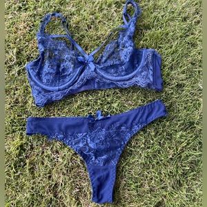 Navy Lingerie Set